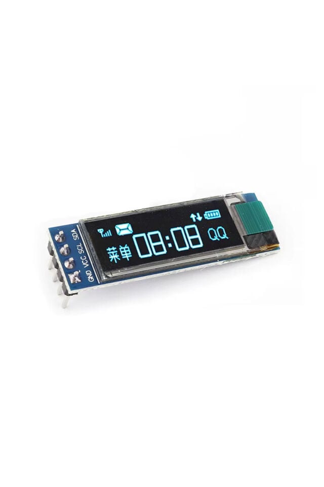 0.91'' 128x32 OLED Ekran Modülü - Mavi