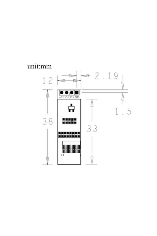 0.91'' 128x32 OLED Ekran Modülü - Sarı