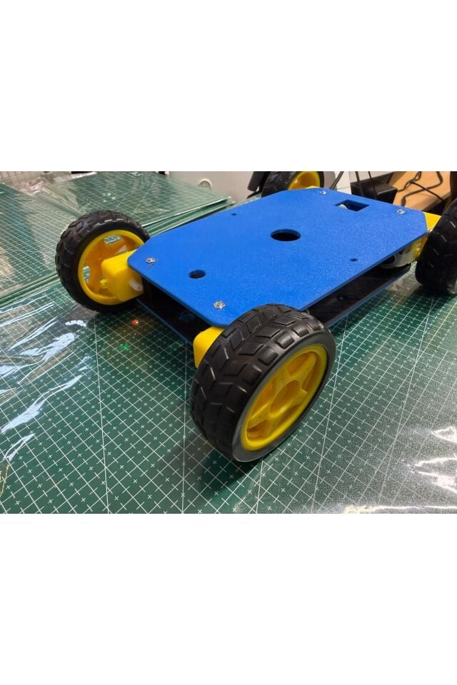 4WD Robot Araç Kiti Tam Set - Arduino Dahil
