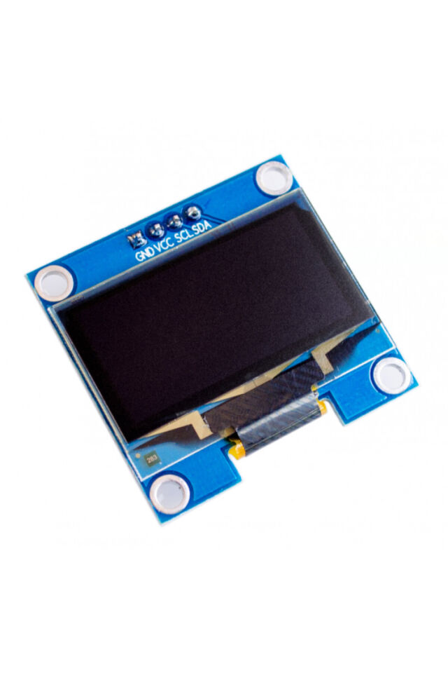 0.96'' OLED Ekran Modülü - 4 Pin, Mavi