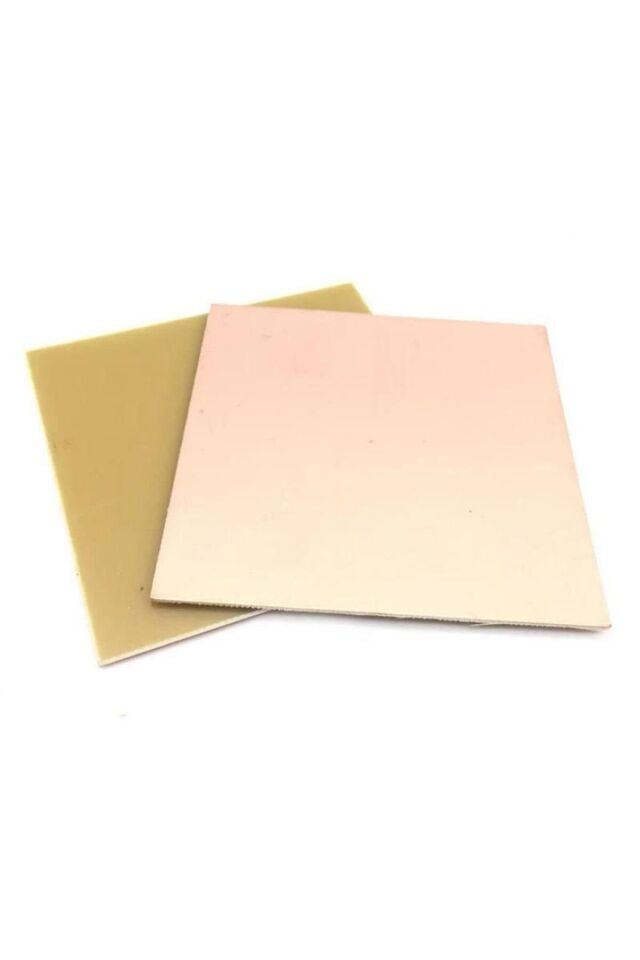 10x10 cm Bakırlı Plaket - 2'li Paket