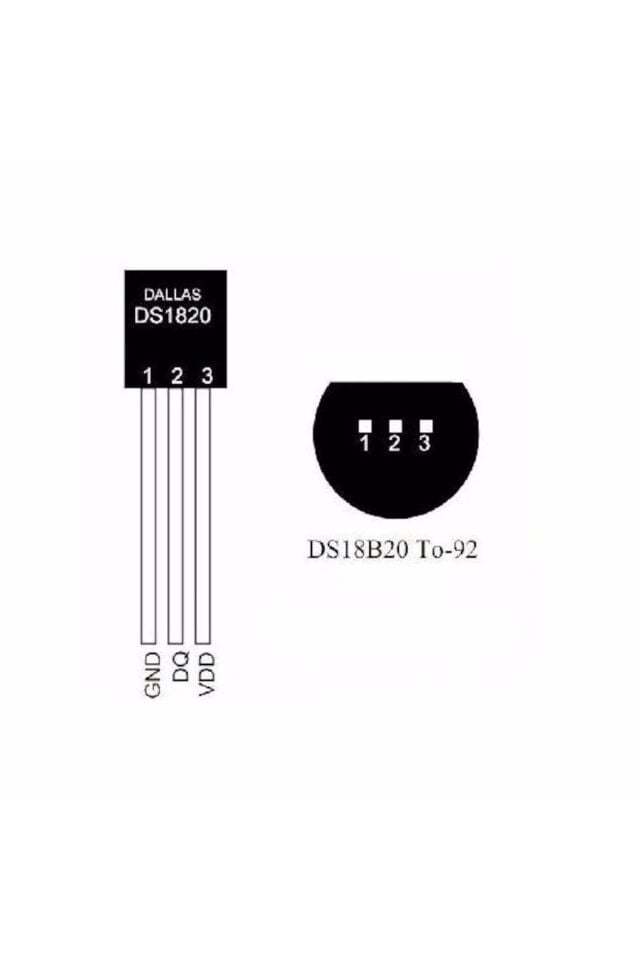 DS18B20 Dijital Sıcaklık Sensörü