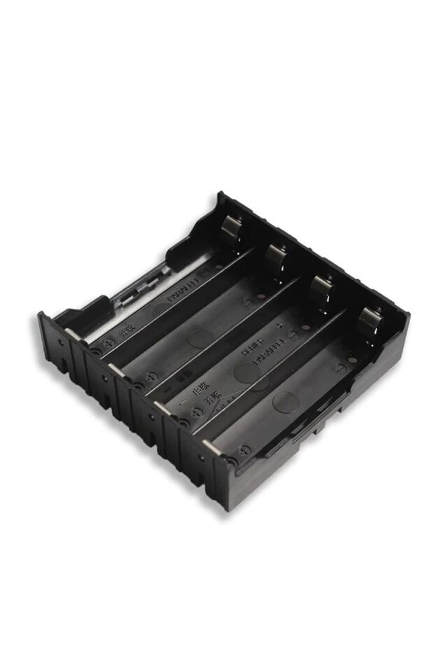 18650 Dörtlü Pil Yuvası - Paralel, 8 Pin PCB Tipi